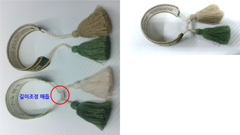 자수팔찌 주문 참고 이미지