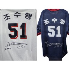 야구유니폼 싸인 자수입니다.